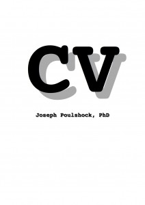 Joseph Poulshock, CV